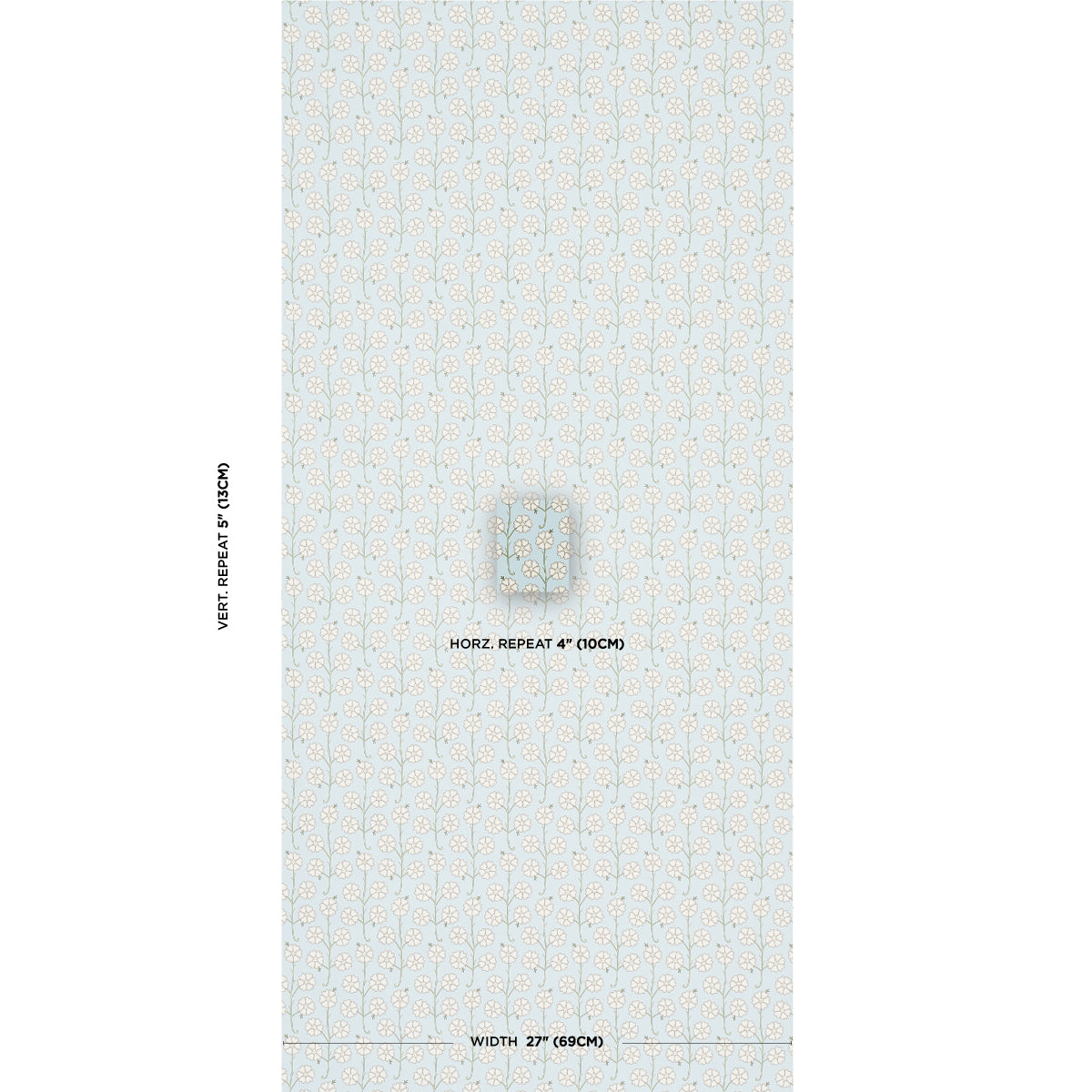 Schumacher Gardenia Egg Blue Wallpaper 5014921