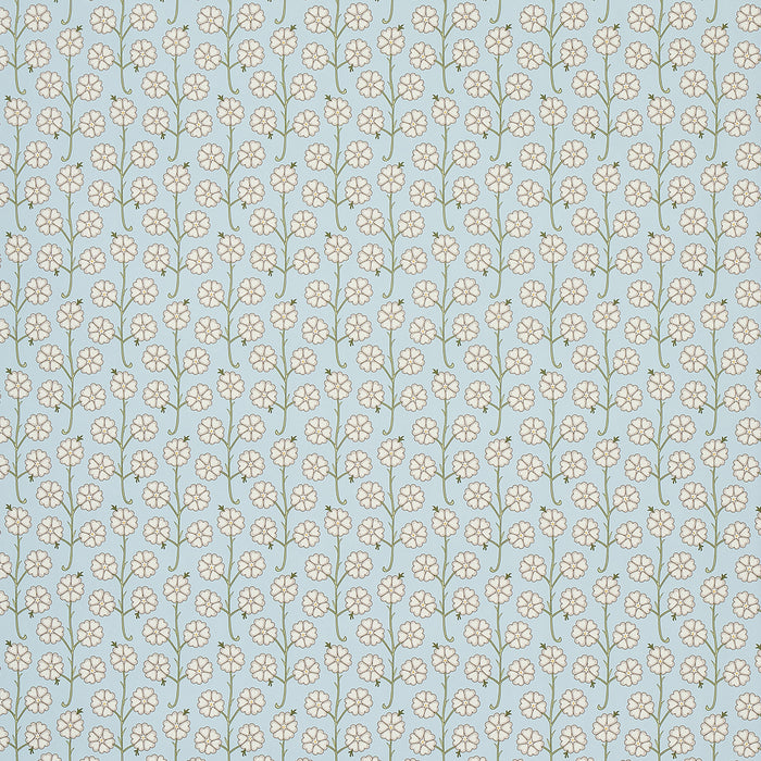 Schumacher Gardenia Egg Blue Wallpaper Sample 5014921