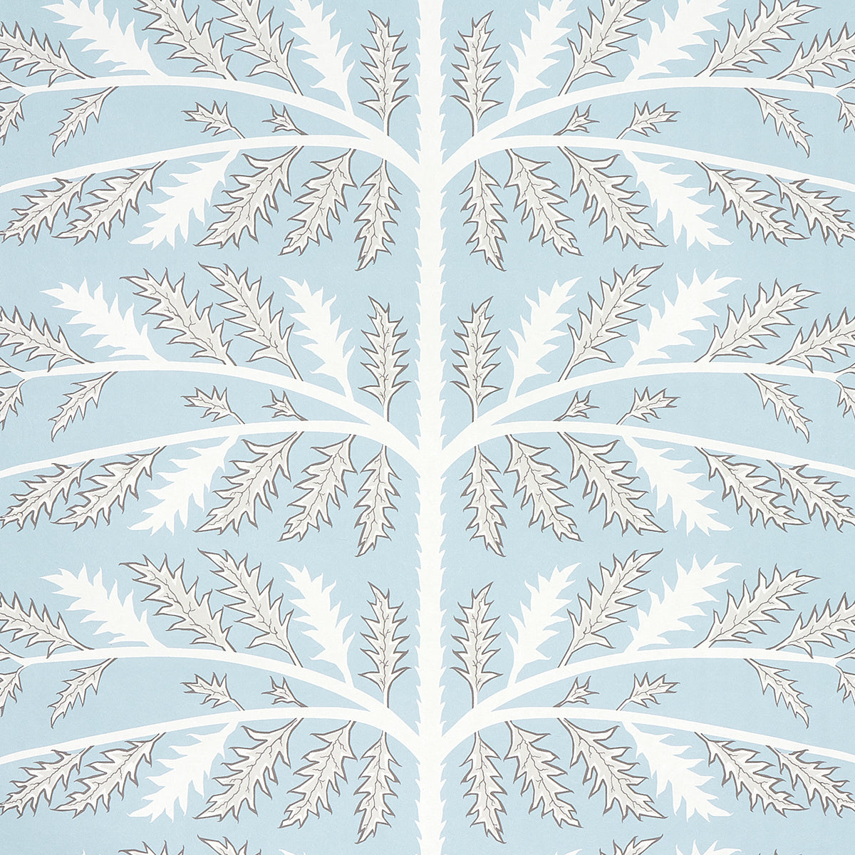 Schumacher Thistle Mineral Wallpaper Sample 5014950