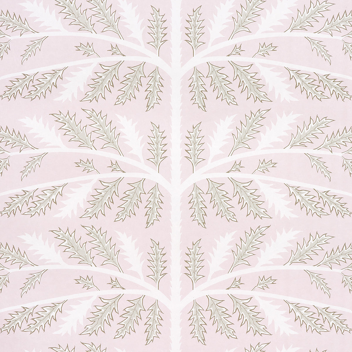 Schumacher Thistle Rose Wallpaper Sample 5014952
