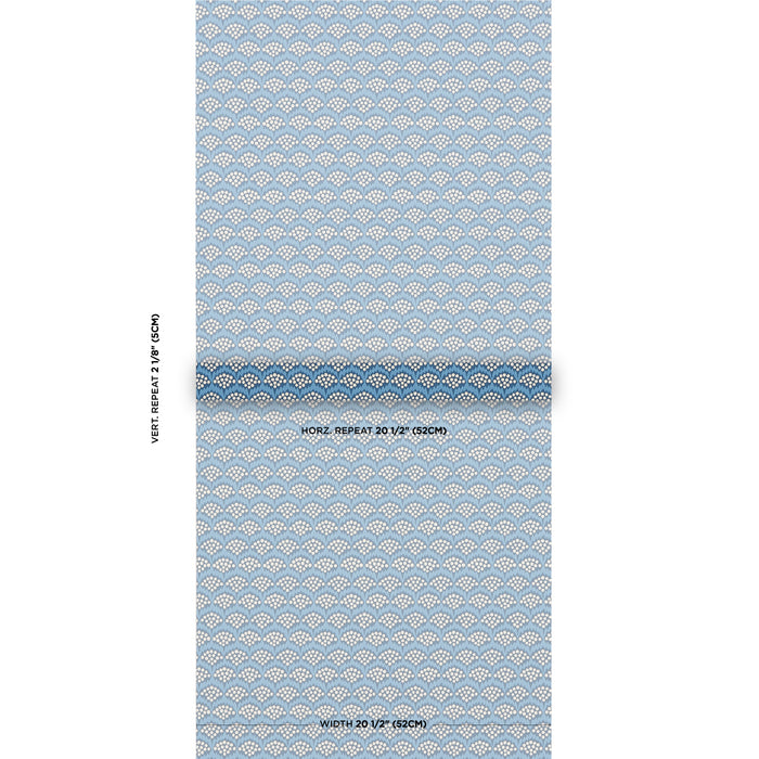 Schumacher Pollen French Blue Wallpaper 5014960