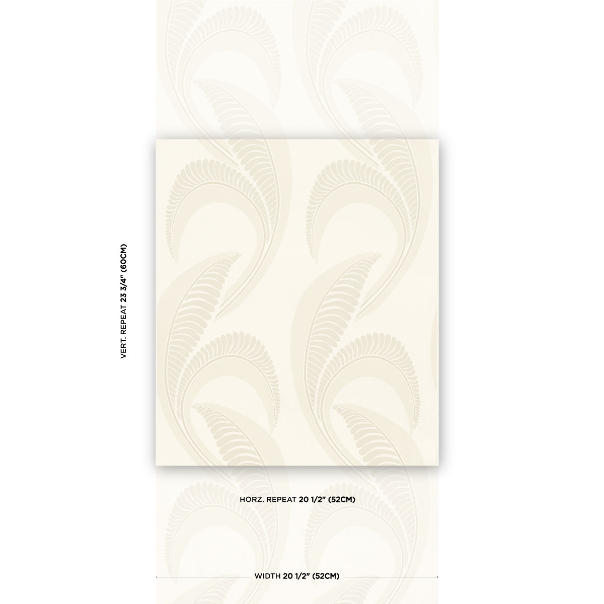 Schumacher Banana Leaf Ivory Wallpaper 5014981