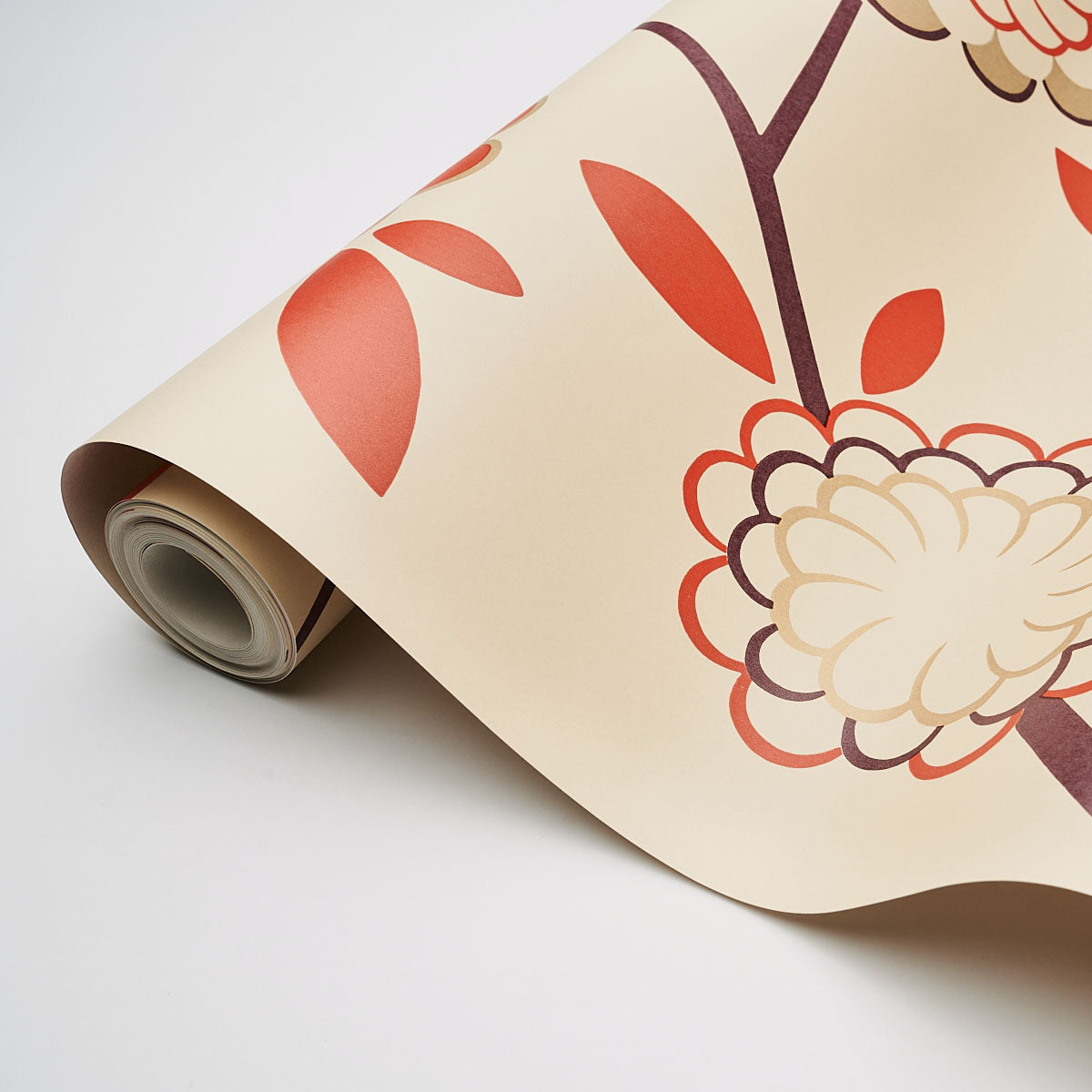 Schumacher Birdtree Cockatoo Red Wallpaper Sample 5014990