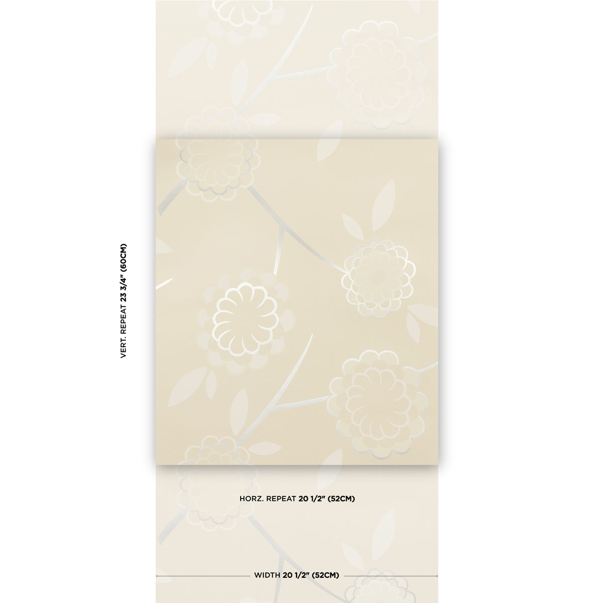 Schumacher Birdtree Silver Wallpaper 5014991