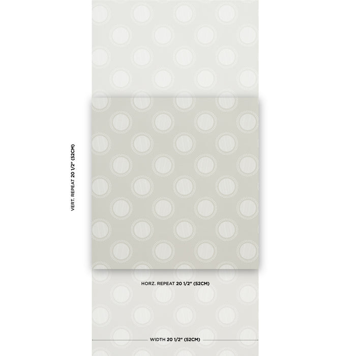 Schumacher Watermark Powder Grey Wallpaper 5015010