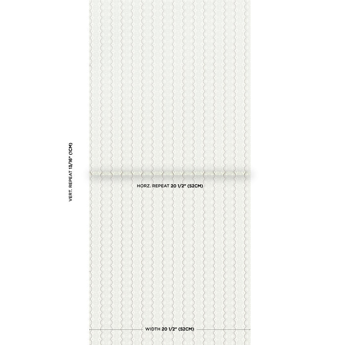 Schumacher Centipede Stripe Pumice Wallpaper Sample 5015071