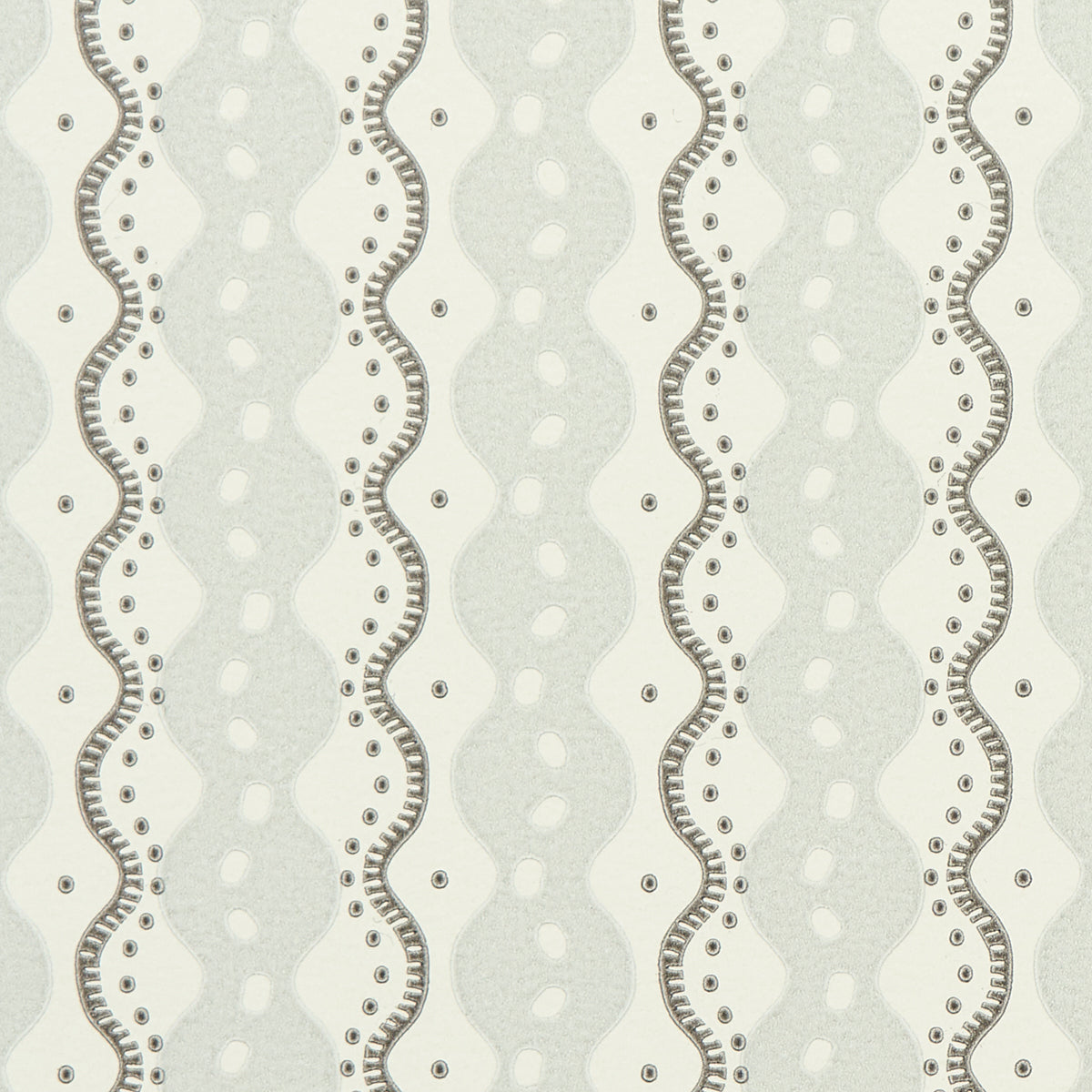 Schumacher Centipede Stripe Pumice Wallpaper Sample 5015071