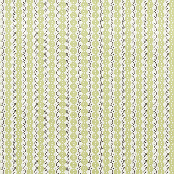 Schumacher Centipede Stripe Pea Wallpaper Sample 5015072