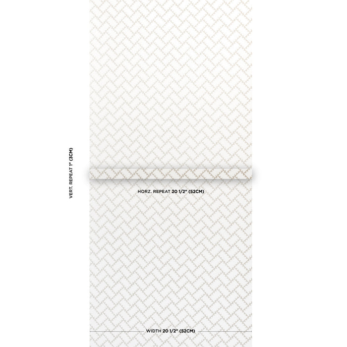 Schumacher Parterre Silver Wallpaper 5015081