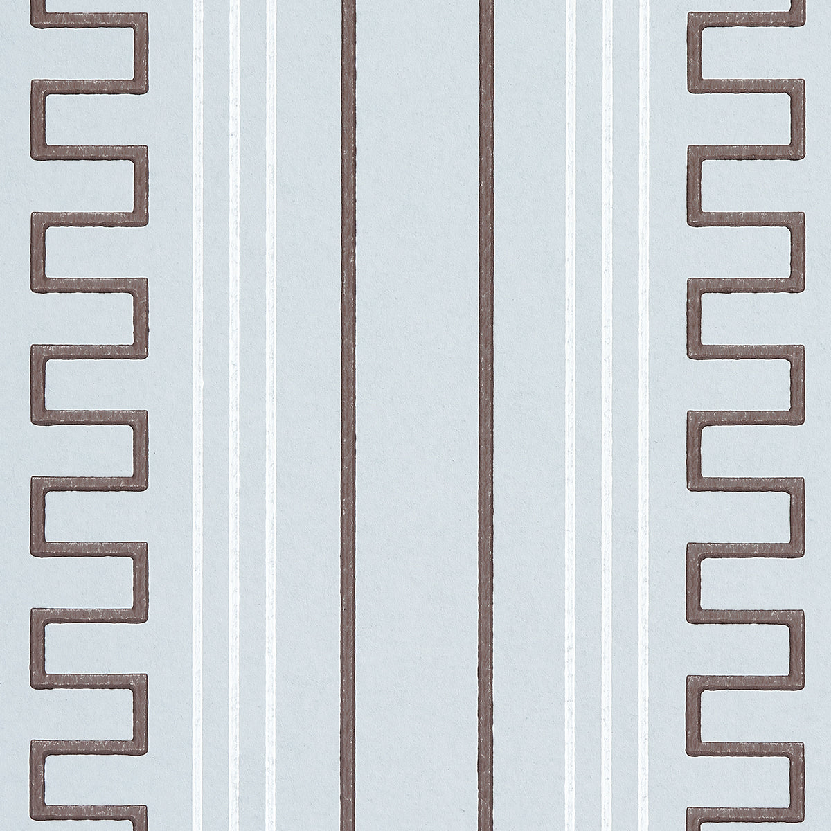 Schumacher Greco Stripe Sky Wallpaper Sample 5015140