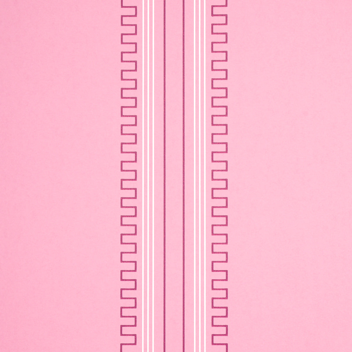 Schumacher Greco Stripe Pink Wallpaper 5015144