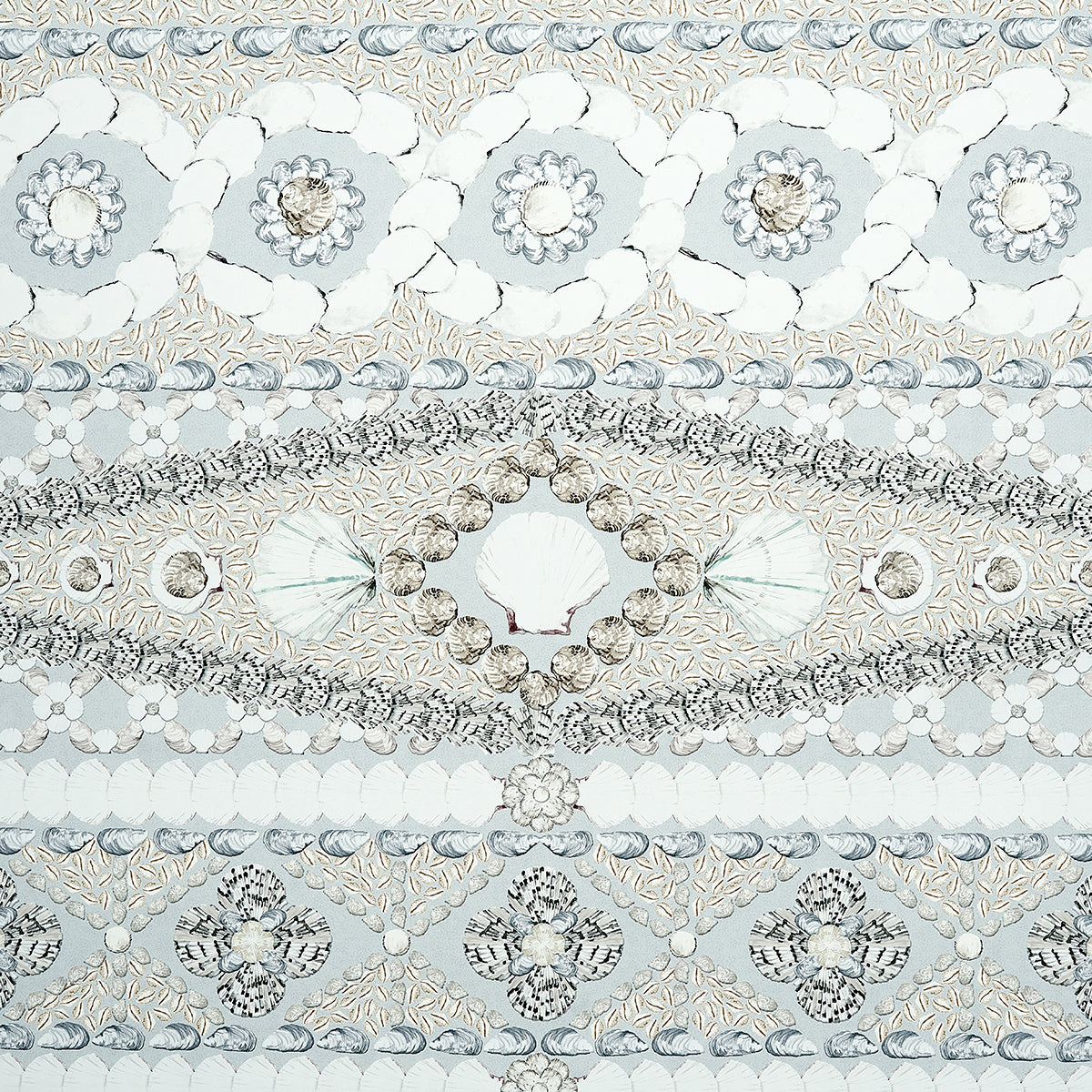 Shell Grotto Panel Schumacher Shell Grotto Panel B Seafoam 5015165 Wallpaper | 40% Off ...