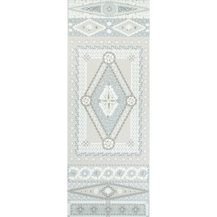 Schumacher Shell Grotto Panel B Seafoam Wallpaper Sample 5015165