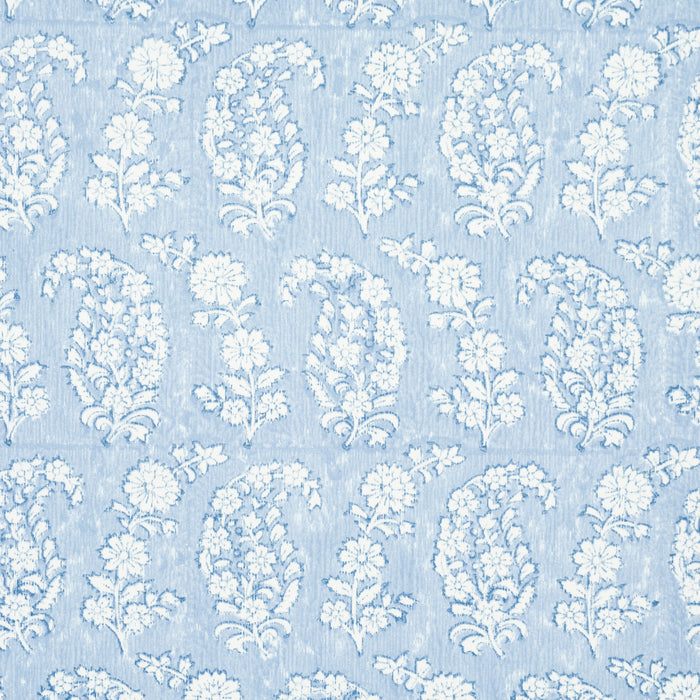 Schumacher Arita Block Print Cornflower Wallpaper 5015240