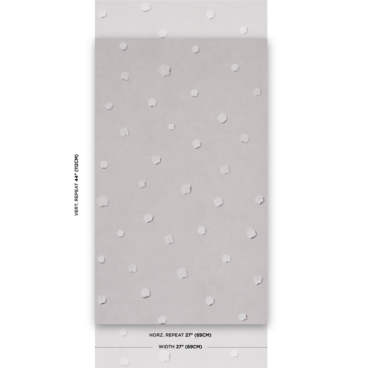 Schumacher Heavenly Bodies Gray Wallpaper Sample 5015270