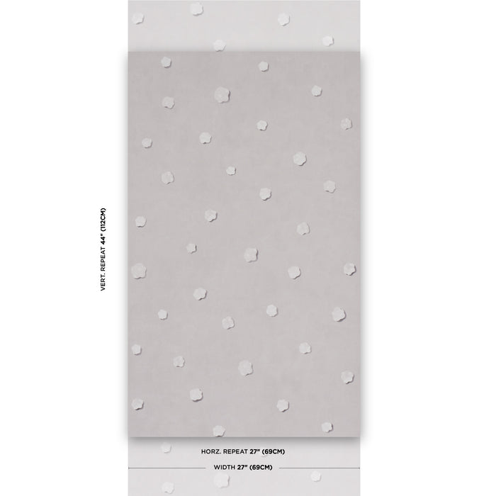 Schumacher Heavenly Bodies Gray Wallpaper Sample 5015270