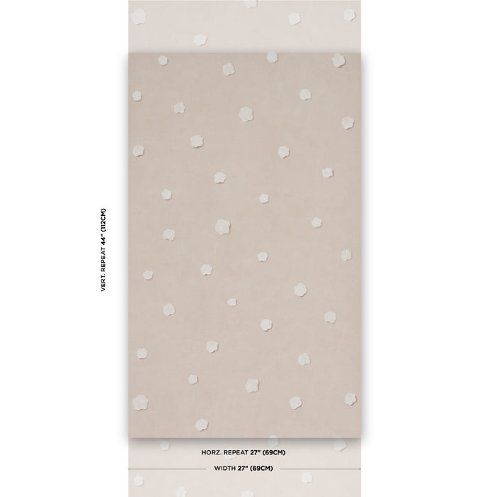 Schumacher Heavenly Bodies Sand Wallpaper Sample 5015271