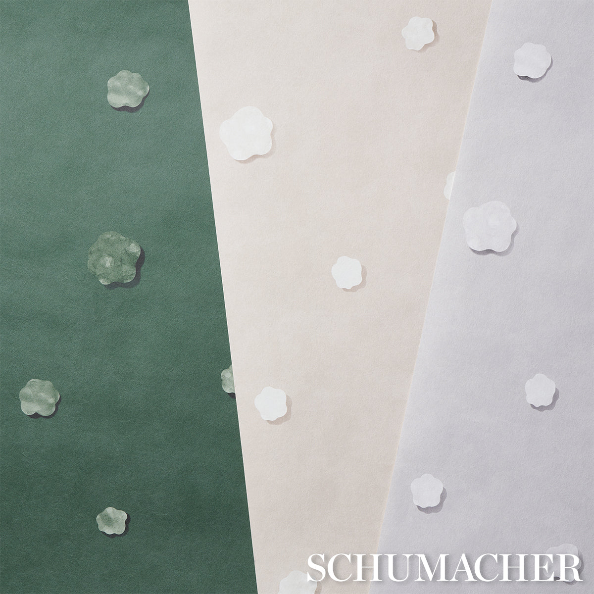 Schumacher Heavenly Bodies Deep Green Wallpaper 5015272