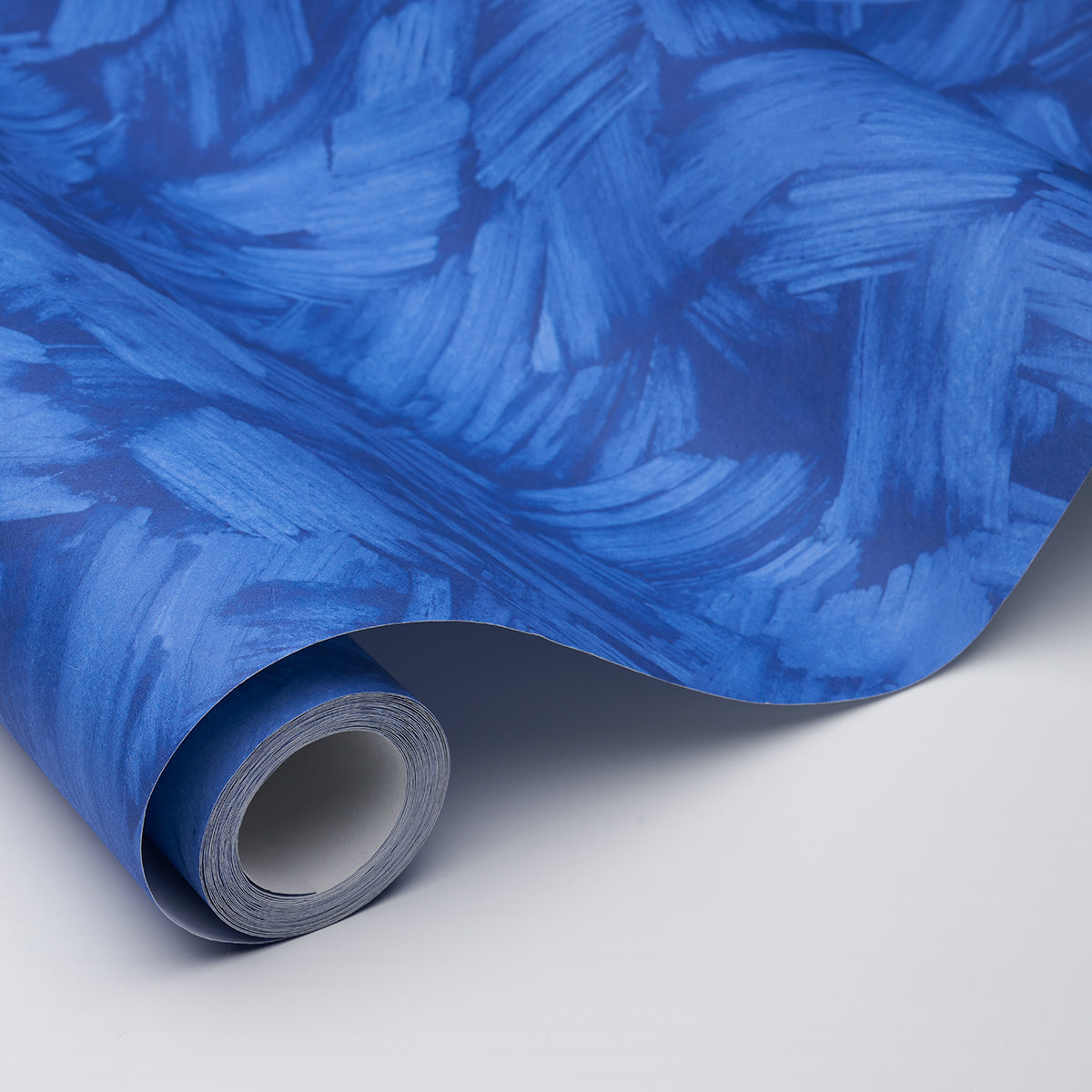 Schumacher Atmos Bright Blue Wallpaper Sample 5015280