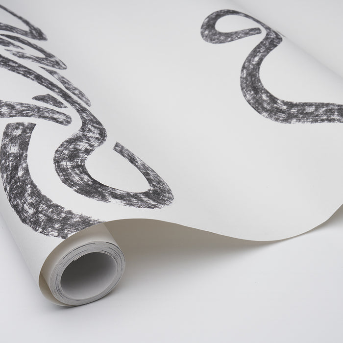 Schumacher Rhapsody Graphite Wallpaper Sample 5015300