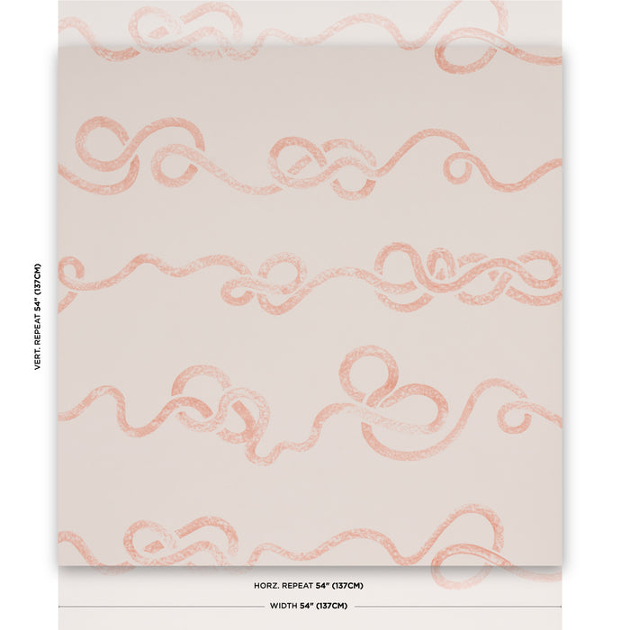 Schumacher Rhapsody Terracotta Wallpaper Sample 5015302