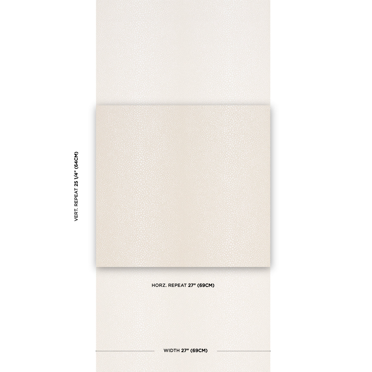 Schumacher Fickle Texture Ivory Wallpaper Sample 5015311