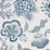 Schumacher Hothouse Flowers Silhouette Peacock On White Wallpaper Sample 5015324