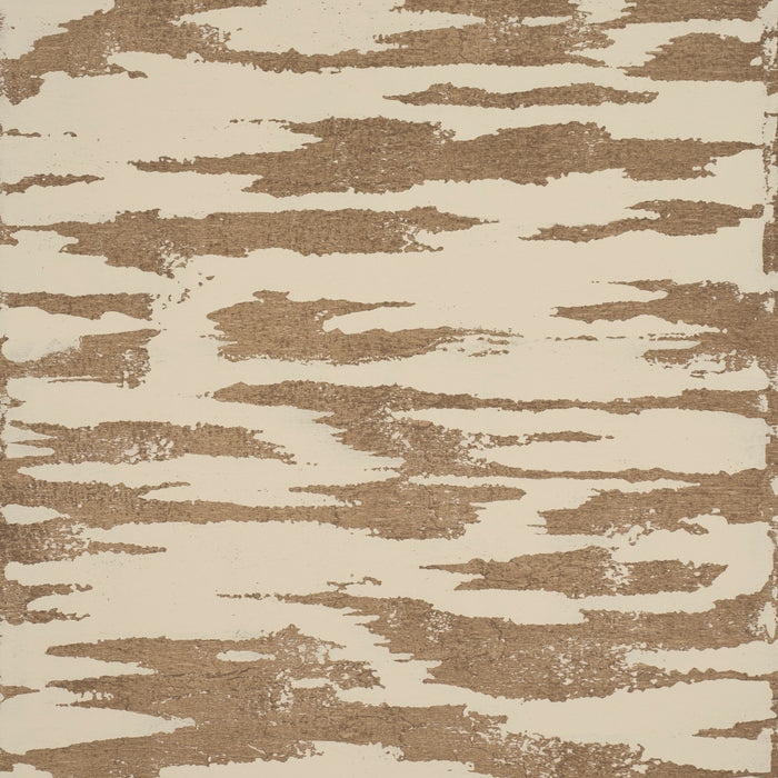Schumacher Plastered Manuscript Birch Wallpaper Sample 5015330