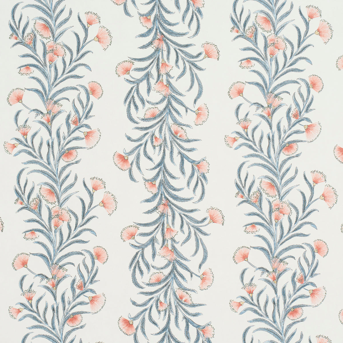 Schumacher Tasmanian Mimosa Pink & Grey Wallpaper 5015360