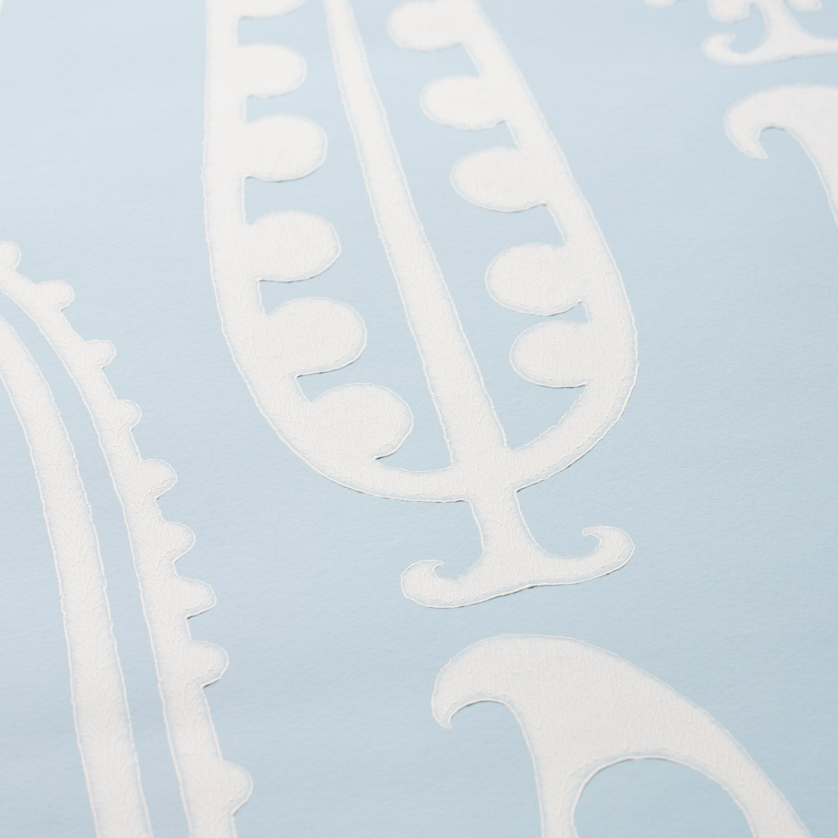 Schumacher Paisley Peas Sky Wallpaper 5015380