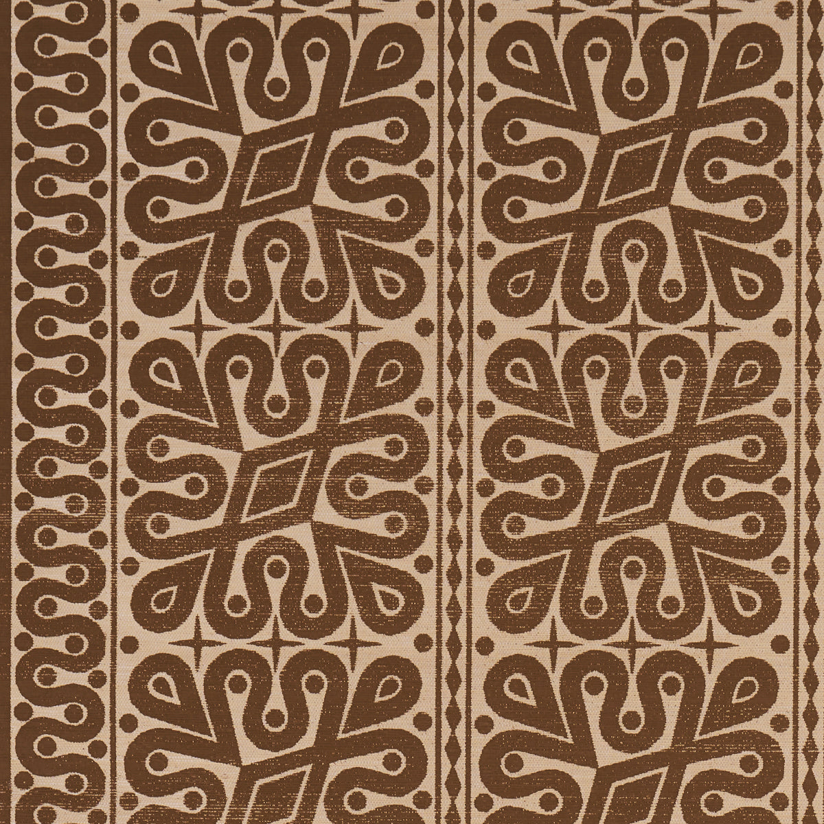 Schumacher Borneo Grasscloth Brown Wallpaper 5015410