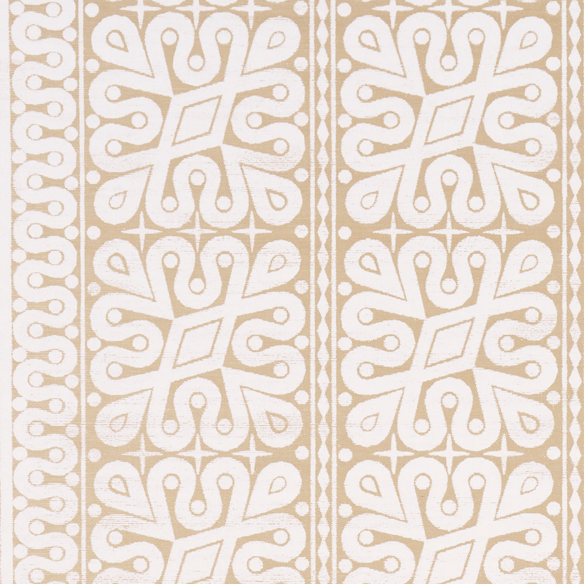 Schumacher Borneo Grasscloth White Wallpaper Sample 5015411