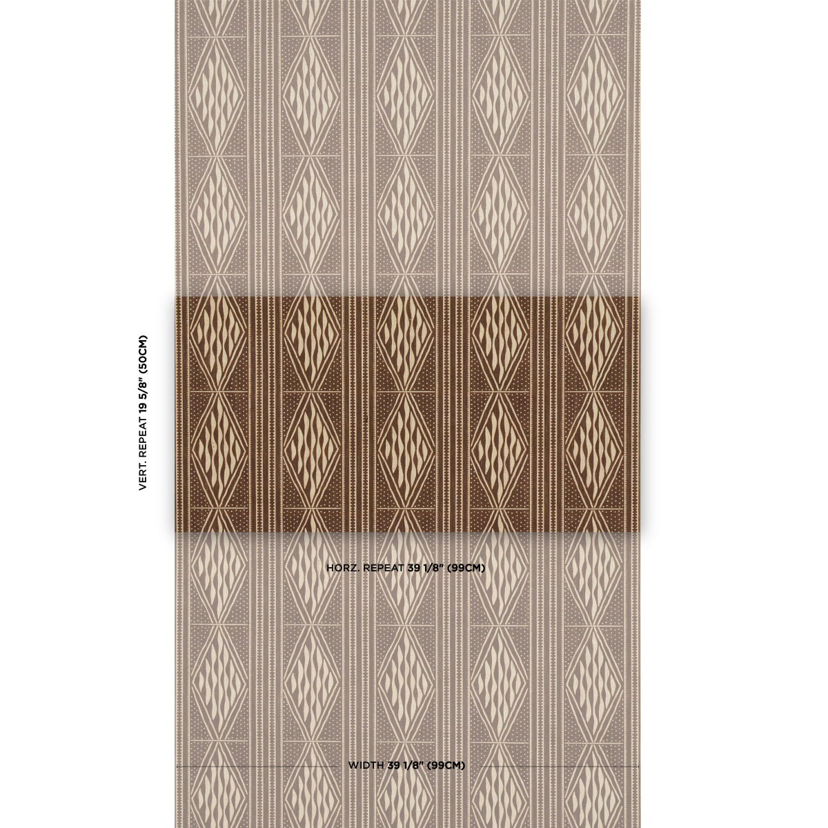 Schumacher Cassava Tobacco Wallpaper Sample 5015420