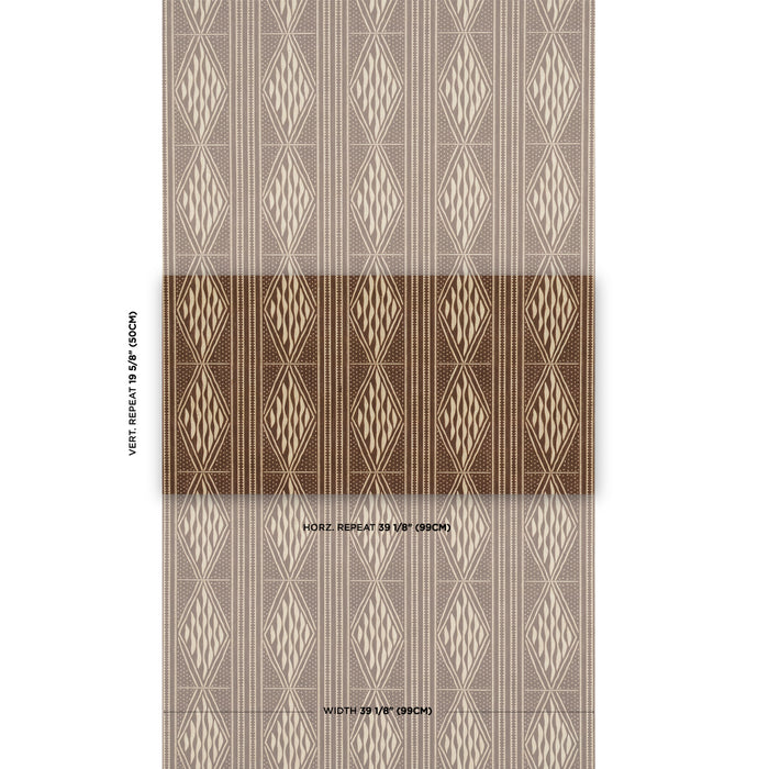Schumacher Cassava Tobacco Wallpaper Sample 5015420