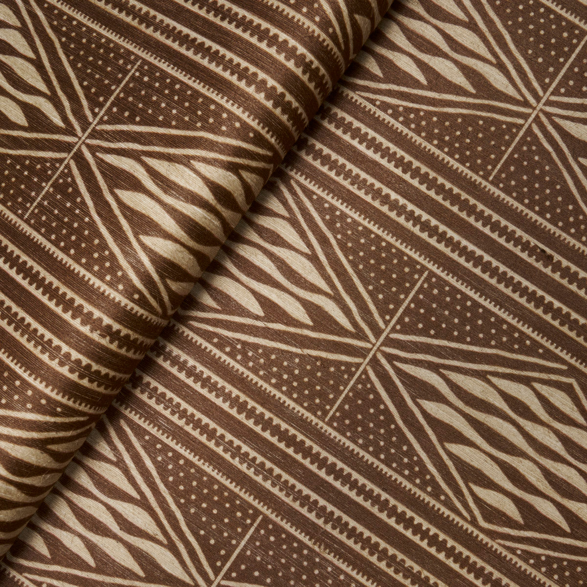 Schumacher Cassava Tobacco Wallpaper Sample 5015420