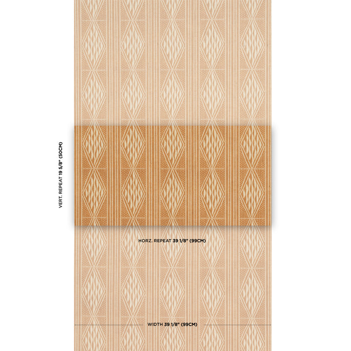 Schumacher Cassava Sable Wallpaper Sample 5015421