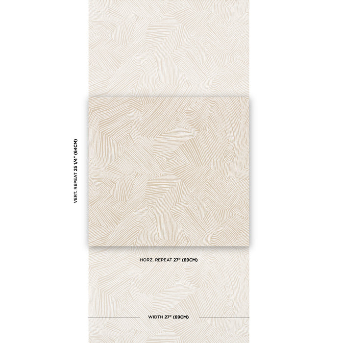 Schumacher Labyrinth Grand Dune Wallpaper Sample 5015430