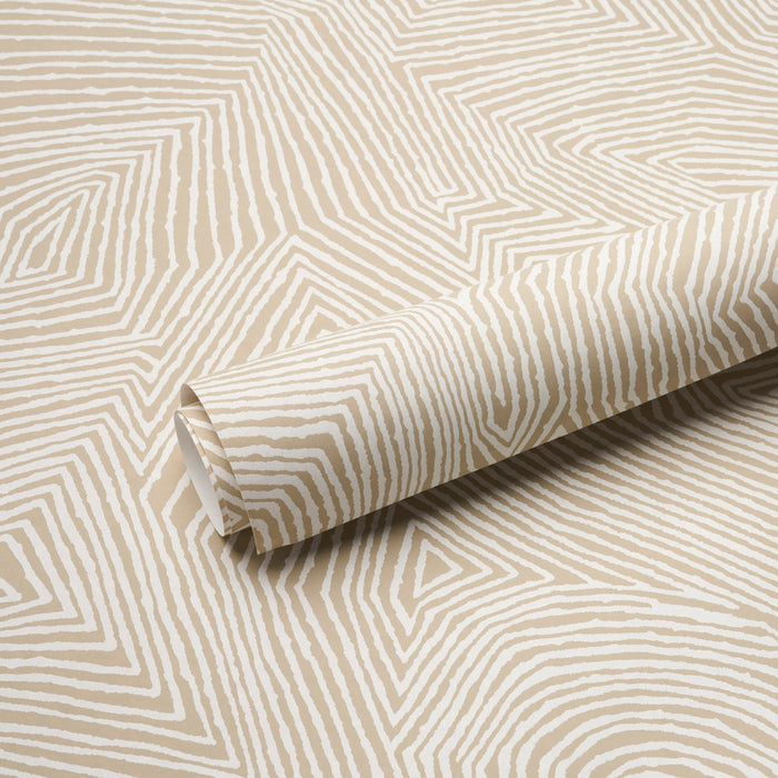 Schumacher Labyrinth Grand Dune Wallpaper Sample 5015430