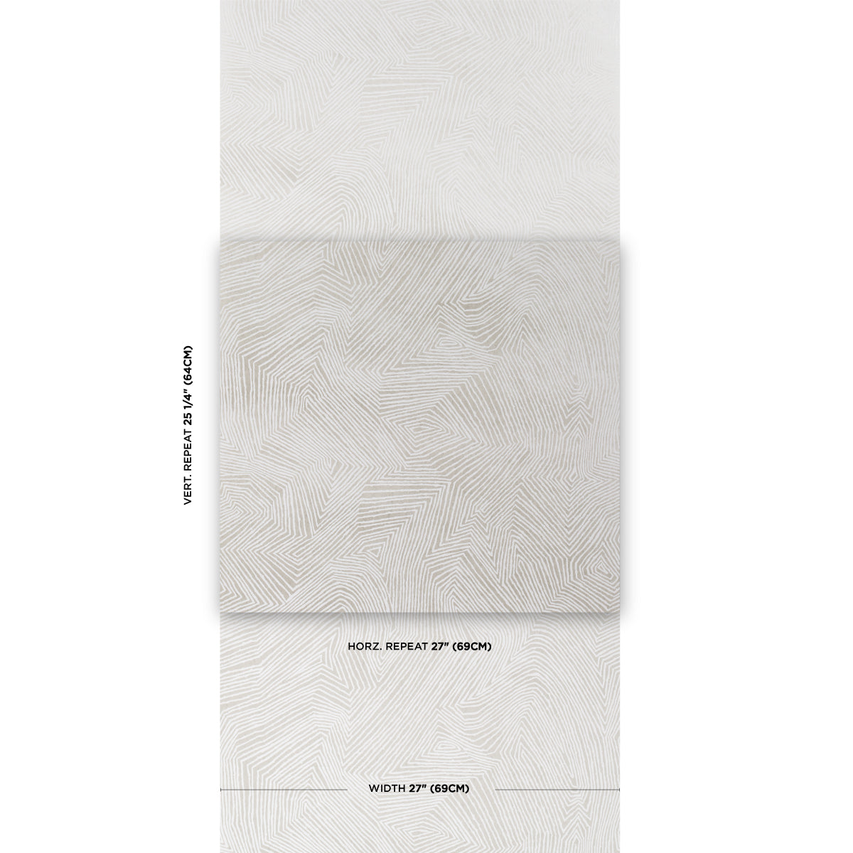 Schumacher Labyrinth Grand Soft Silver Wallpaper Sample 5015432