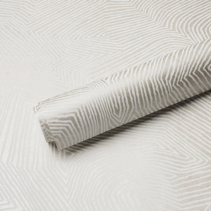 Schumacher Labyrinth Grand Soft Silver Wallpaper Sample 5015432