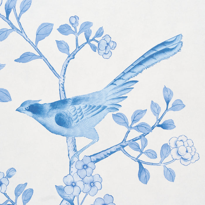 Schumacher Chinois Palais Panel Porcelain Wallpaper Sample 5015444