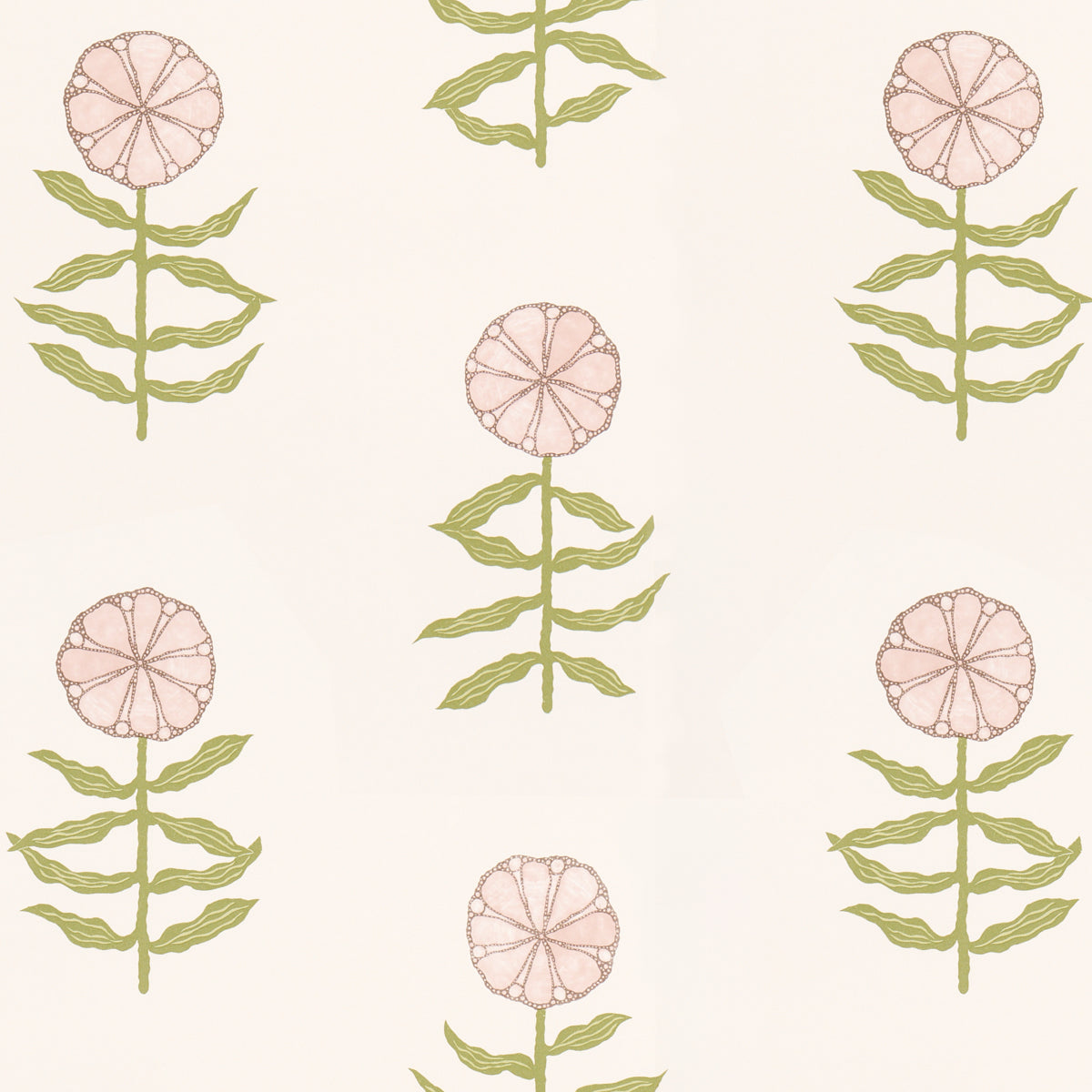 Schumacher Pretty Petals Blush Wallpaper Sample 5015451