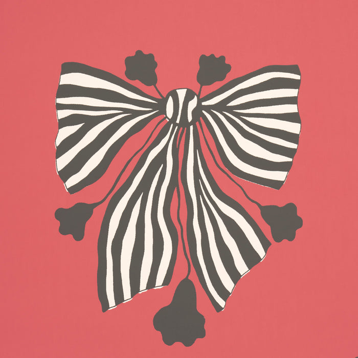 Schumacher Bow-Wow-Wow Red Wallpaper Sample 5015471