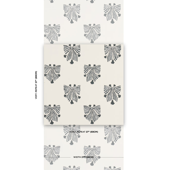 Schumacher Bow-Wow-Wow Cream Wallpaper Sample 5015472