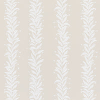 Schumacher Tendril Stripe Natural Wallpaper 5015491