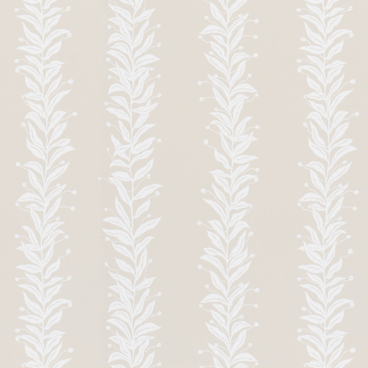 Schumacher Tendril Stripe Natural Wallpaper 5015491