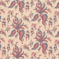 Schumacher Apolline Botanical Rouge & Bleu Wallpaper 5015500