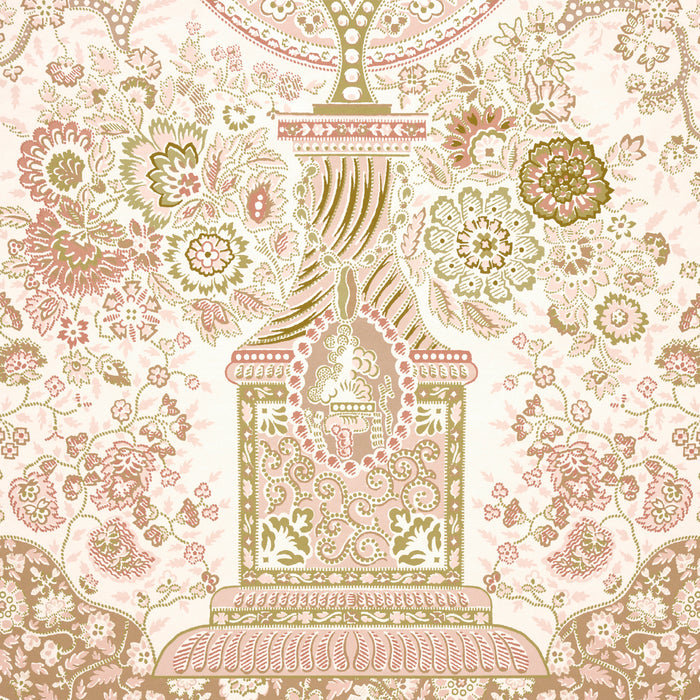 Schumacher Colmery Paisley Panel Set PeTale Wallpaper Sample 5015512
