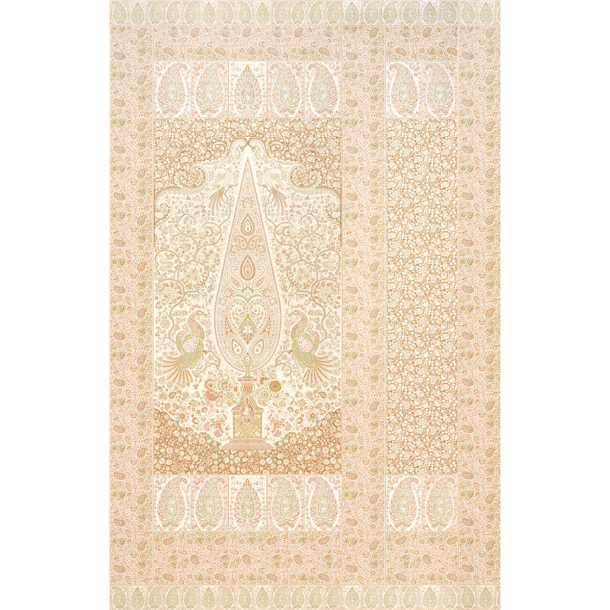 Schumacher Colmery Paisley Panel Set PeTale Wallpaper Sample 5015512