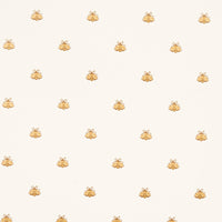 Schumacher Hubert's Bees White & Gold Wallpaper 5015530
